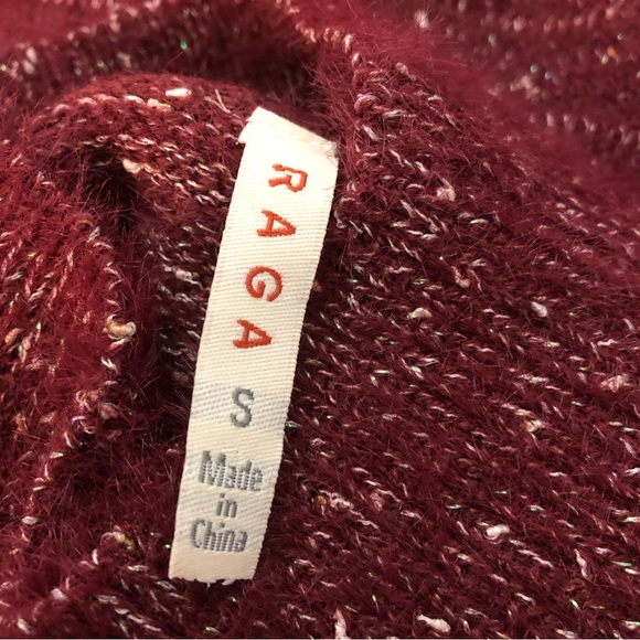 Anthropologie | RAGA Taya Speckled Mock Neck Sweater oversized Small - Picture 5 of 8